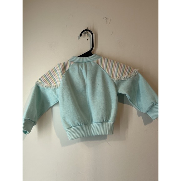 Vintage Little By Little Pastel Crew Neck Sweatshirt‎ Baby Girl 18M Bear Giraffe - Picture 4 of 4